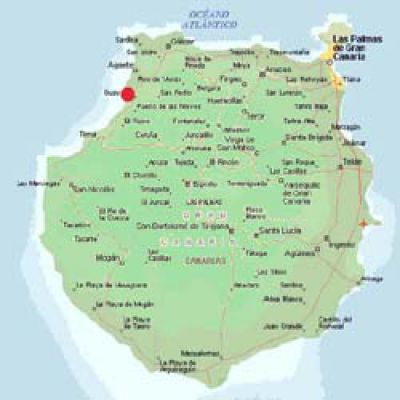 Lage der Poolfinca auf Gran Canaria