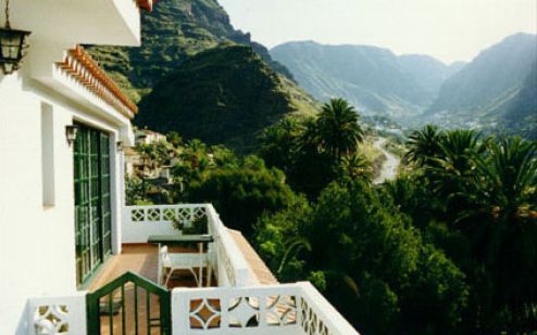 Balkon der Ferienwohnungen auf La Gomera