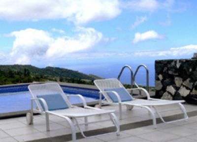 La Palma Ferienhaus P-185 Terrasse mit Pool