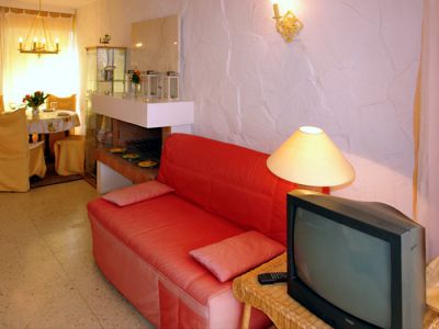 Penthouse Wohnung El Sauzal Wohnraum mit Sitzbank