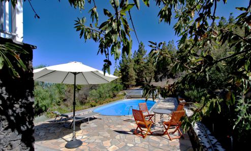 Exklusives Poolhaus in Tijarafe - Pool mit Terrasse