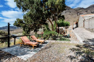 Preiswerte Finca Gran Canaria G-006 / Terrasse mit Blick ins Tal