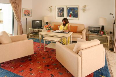 G-095 Gran Canaria Luxus Villa Wohnraum mit Couch