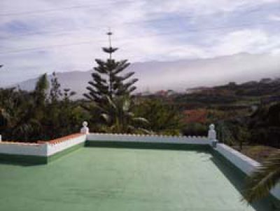 Dachterrasse auf Palmenfinca auf Teneriffa