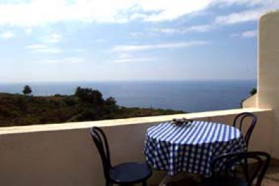 Ferienhaus B Blick von der Terrasse