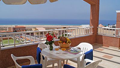 Terrasse mit Blick aufs Meer Villa auf Fuerteventura