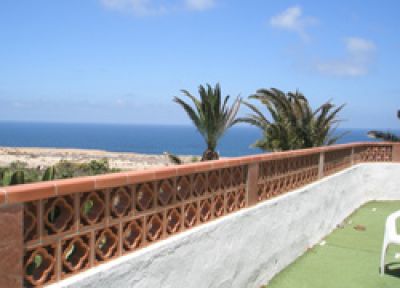 Terrasse Ferienhaus in La Pared