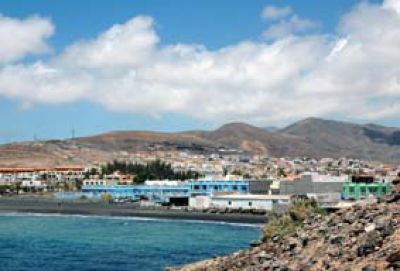 Hausansicht am Abend Ferienhaus Blanco Fuerteventura