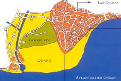 Lageplan Villa G-095 Maspalomas Dunas