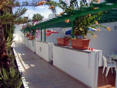 Ferienhaus in Playa del Ingles Terrasse unten