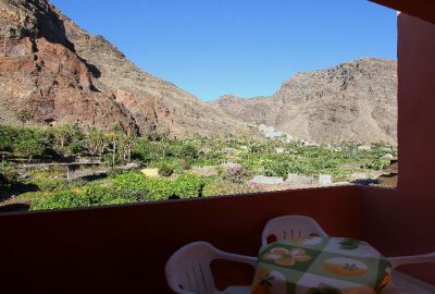 La Gomera Ferienwohnung GO-017 Dachterrasse mit Bergblick