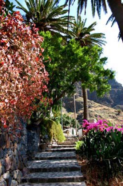 Treppenaufgang zur Finca La Gomera
