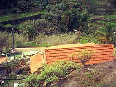 Kleines Ferienhaus auf Gomera Blick von oben