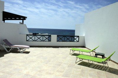 Terrasse Ferienhaus am Meer Lanzarote