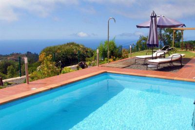 Ferienhaus P-207 La Palma Poolansicht