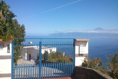 Einfahrt Ferienwohnung mit Meerblick auf Gomera