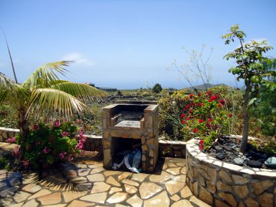 Grillplatz auf der Terrasse