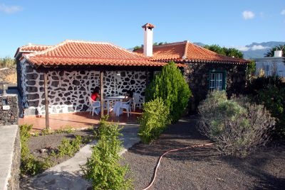 Überdachte Terrasse am Ferienhaus