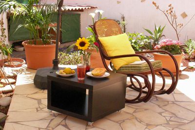 Terrasse der privaten Ferienwohnung Teneriffa Nord