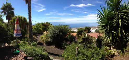 Terrase Ferienwohnung zum Wandern auf Teneriffa