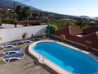 Meerblick von der Finca La Palma mit Pool