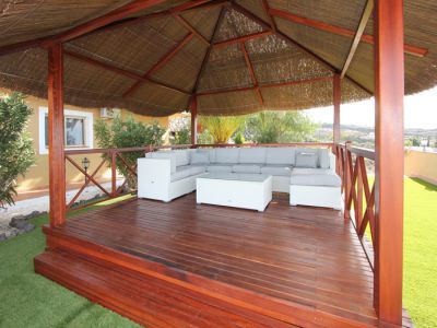 Teneriffa Ferienhaus TFS-092 ueberdachte Sofaecke