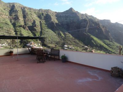 Dachterasse Ferienhaus Gomera