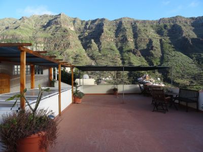 Dachterasse Ferienhaus Gomera