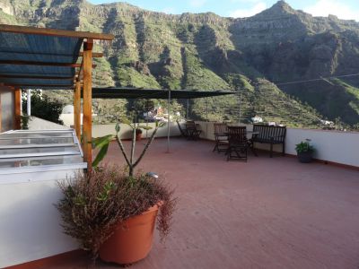 Dachterasse Ferienhaus Gomera