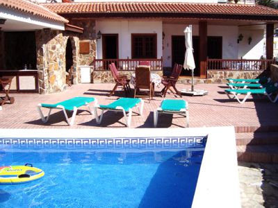 Pool Ferienhaus Playa San Marcos