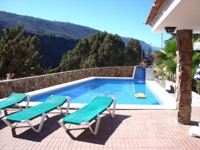 Pool Ferienhaus Playa San Marcos