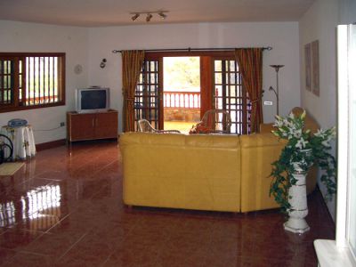 Wohnzimmer Ferienhaus Playa San Marcos