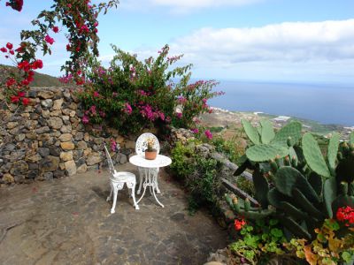 Garten Stilvolles Ferienhaus Teneriffa