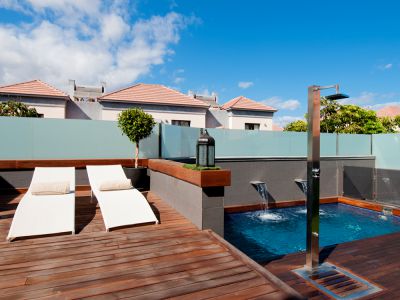 Gran Canaria Villa G-520 Terrasse mit Blick auf Pool