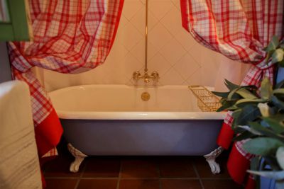 Romantische Badewanne