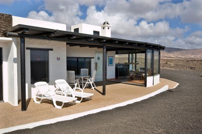 Terrasse Ferienhaus Lanzarote am Meer