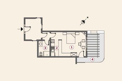 Grundriss Ferienwohnung C