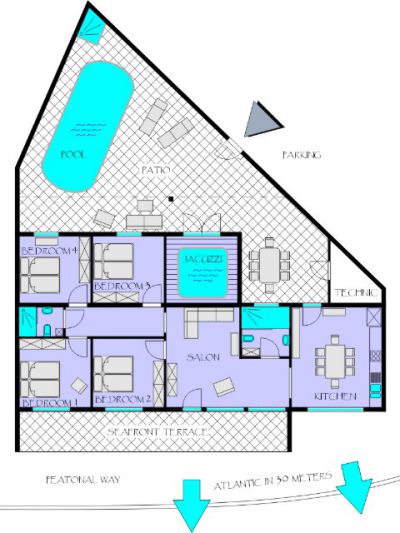 Ferienhaus Lanzarote Nord Grundriss