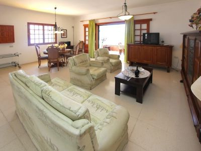 Wohnzimmer Ferienhaus Teneriffa Süd mit Pool TFS - 038