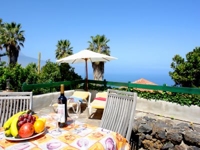 Teneriffa Ferienhaus TFN-052 Terrasse mit Meerblick