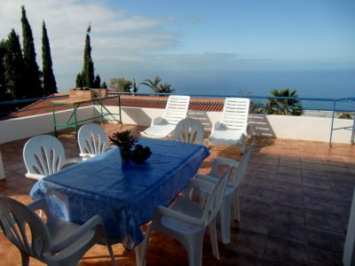 La Palma Ferienhaus P - 071 Terrasse mit Meerblick
