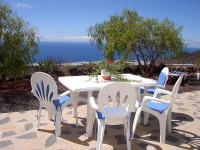 La Palma Ferienhaus P-141 Terrasse mit Tisch