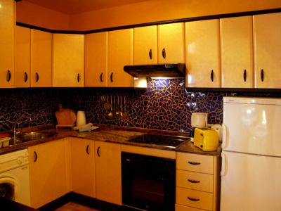 Lanzarote Ferienwohnung L-085 Küche mit Cerankochfeld