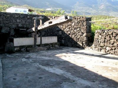 El Hierro Ferienhaus H-075 Innenhof