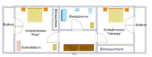 Teneriffa Ferienhaus TFS-128 Grundriss oben