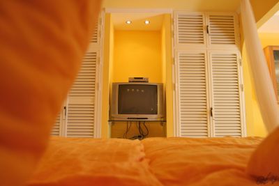 Furteventura Ferienwohnung F-055 Schlafzimmer TV