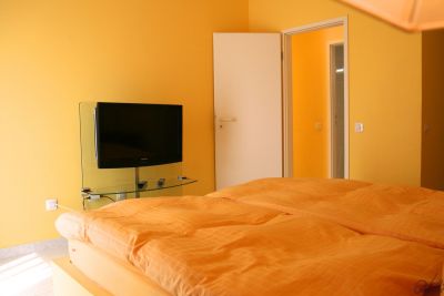 Fuerteventura Ferienwohnung F-056 Schlafzimmer TV