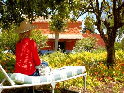 Gran Canaria Biologische Finca G-235 Sonnenliege im Garten