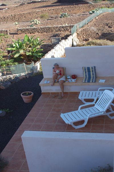 F-261 Ferienwohnung Fuerteventura Blick auf Terrasse