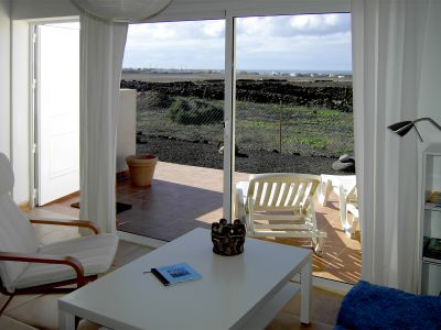 F-261 Ferienwohnung Fuerteventura Blick auf Terrasse